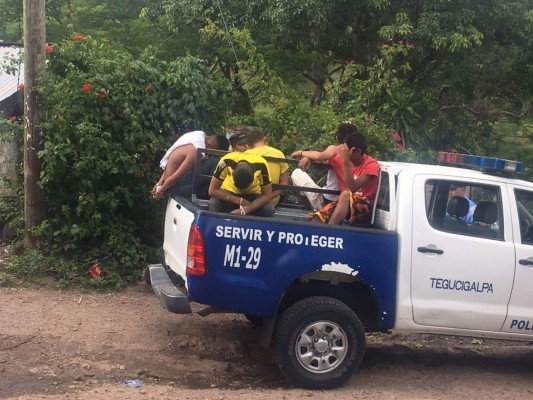 Capturan a cinco integrantes de la MS-13 en Tegucigalpa